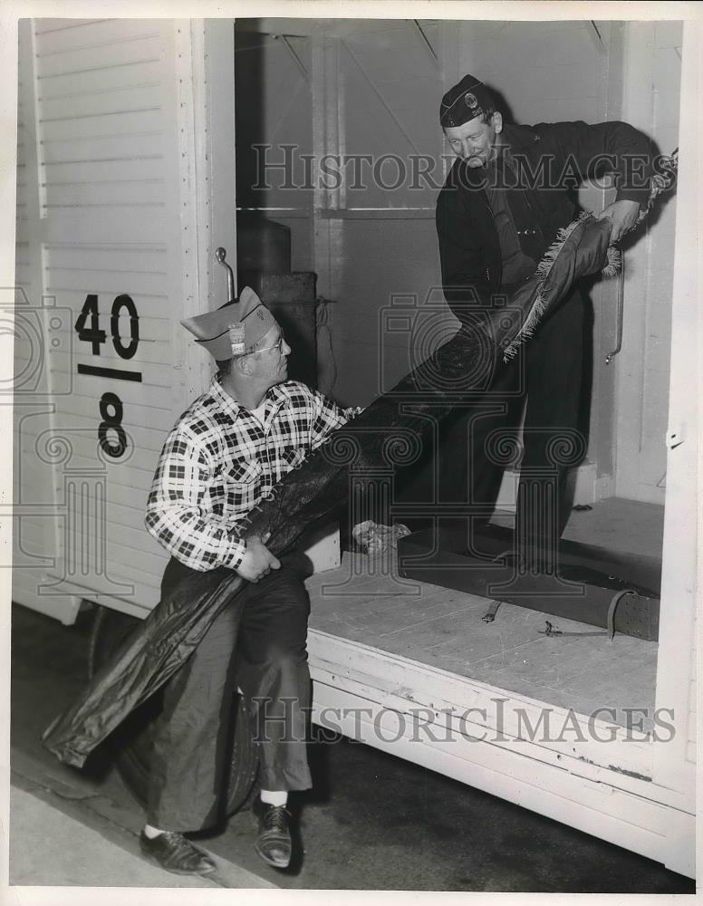 1953 Press Photo Richard &amp; Joe Ritter of Dayton,Ohio,American Legionaires - Historic Images