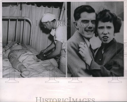 1953 Press Photo Chicago, Robert Lee Mason, burned rescuing children - Historic Images