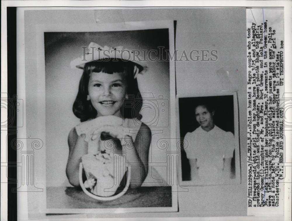 1960 Press Photo Darcy Green Taken From Home by Servants that Worked for Family - Historic Images