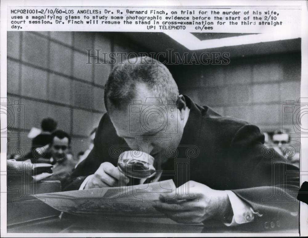 1969 Press Photo Dr. R. Bernard Finch on trial for murder - neb44402 - Historic Images