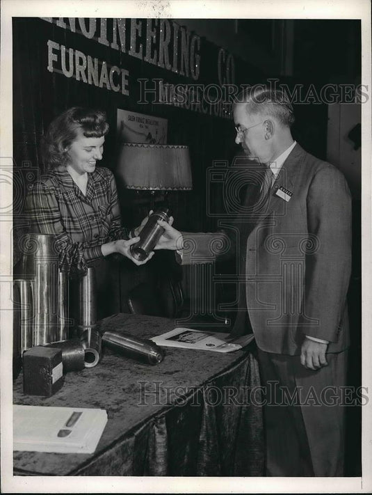 1941 Press Photo Cleveland, Ohio Assn of Iron & Steel L Murray,C Hermann - Historic Images