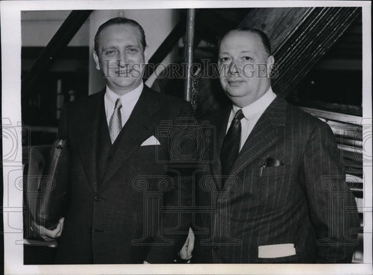 1941 Press Photo NYC, Carlos Anesi, pres of Argentine auto club, E L Frugoni - Historic Images