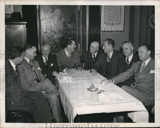 1946 Press Photo D.C. Democrats Liason Comm.O'Neal,Nacey,Drewery,Hannegan - Historic Images