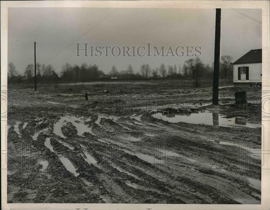 1950 Press Photo A field before construction of homes in South Euclid Ohio - Historic Images