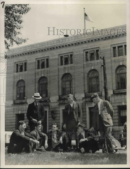 1933 Press Photo A.P. Hurley, Arnold Smith, William Walker, H.A> Rutherford - Historic Images
