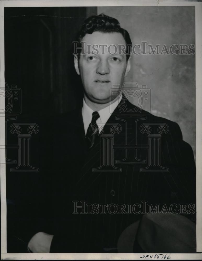 1939 Press Photo Edwin Geary, Jr., former State Boxing Commissioner - Historic Images