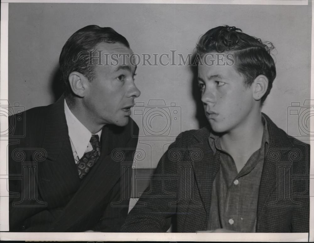 1944 Press Photo San Leandro, Cal. Robert Andree Jr murder trial - Historic Images