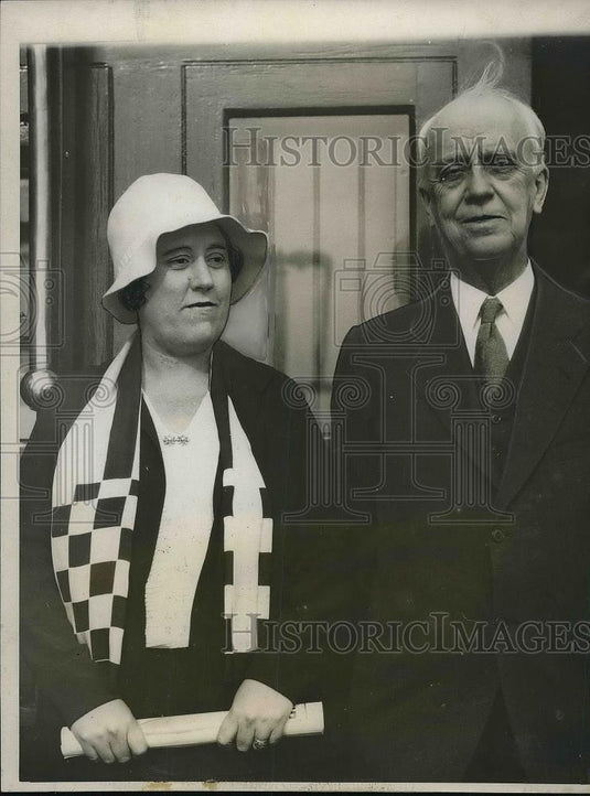 1931 Press Photo Prof & Mrs Walter Williams, president Univ. of Mo. - Historic Images
