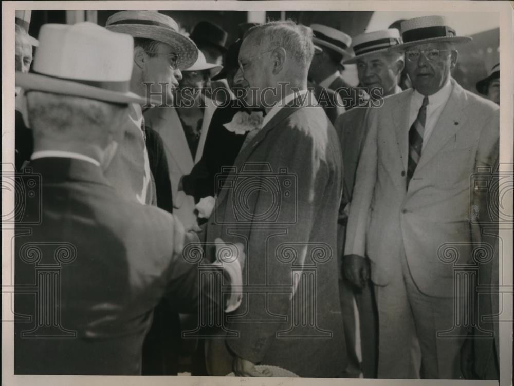 1936 Press Photo Denver, Colo. Kan. Gov Alf Landon ,GOP pres. candidate - Historic Images