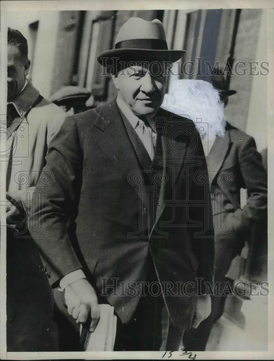 1933 Press Photo Lawyer Arthur Garfield Hays Arrives In London For Start - Historic Images