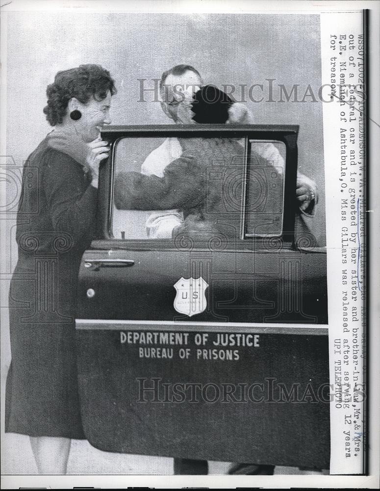 1961 Press Photo Alderson,W.Va. Mildred Gillars &quot;Axis Sally&quot; released from jail - Historic Images