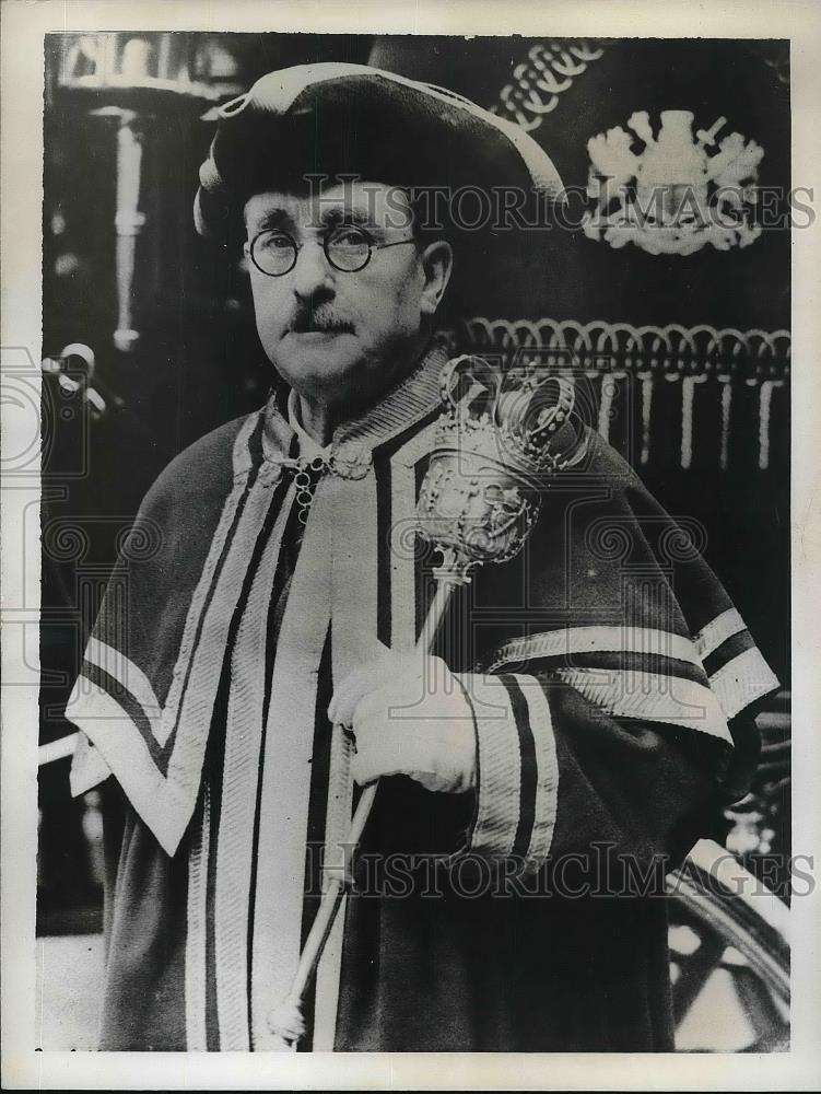 1937 Press Photo Mr. G. H. Groves, newly elected Ale Conner, City of London - Historic Images