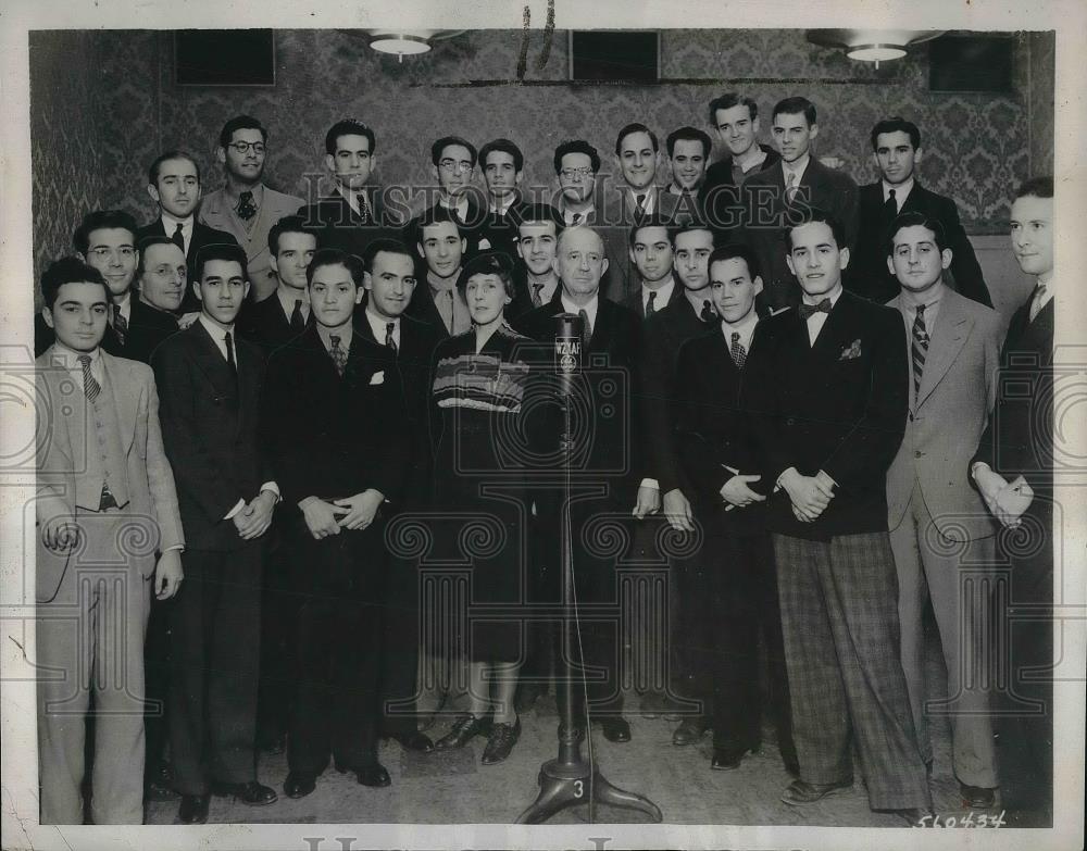 1937 Press Photo Latin American students at Renssalear Polytechnic Inst - Historic Images