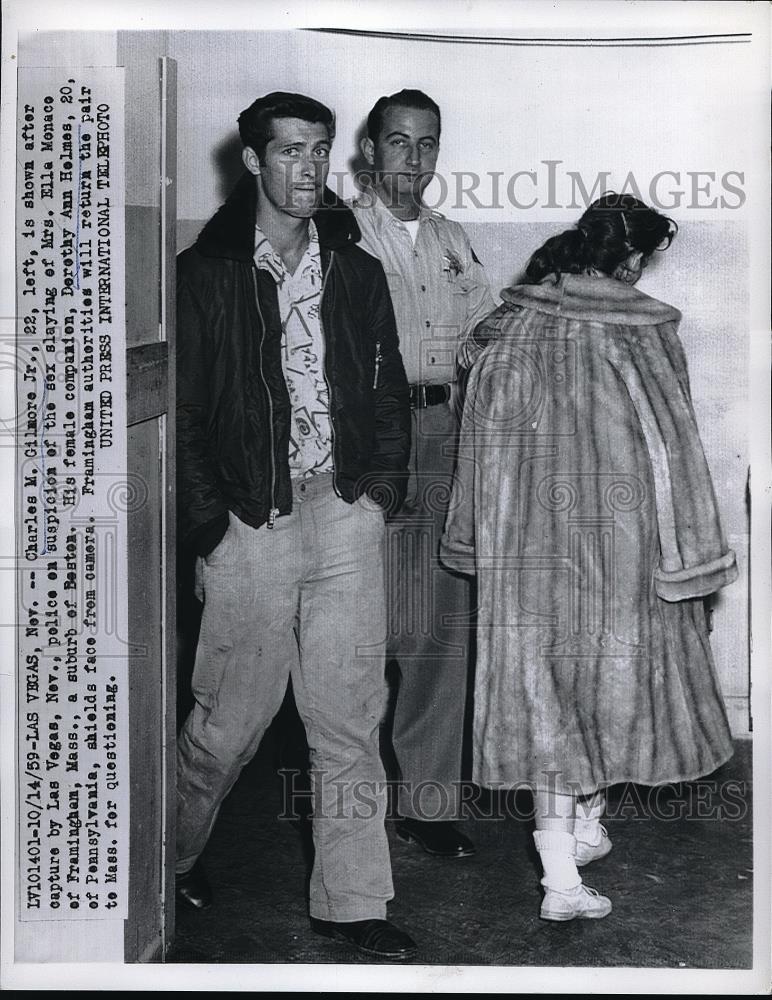 1959 Press Photo Las Vegas, Nev. Charles Gilmore Jr, D Ann Holmes - Historic Images