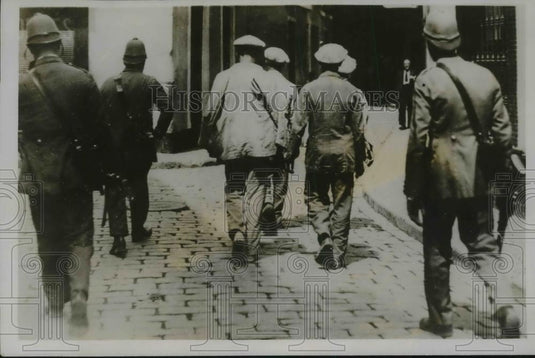 1931 Press Photo Communist Captured and Led to Jail During Riot in Spain - Historic Images