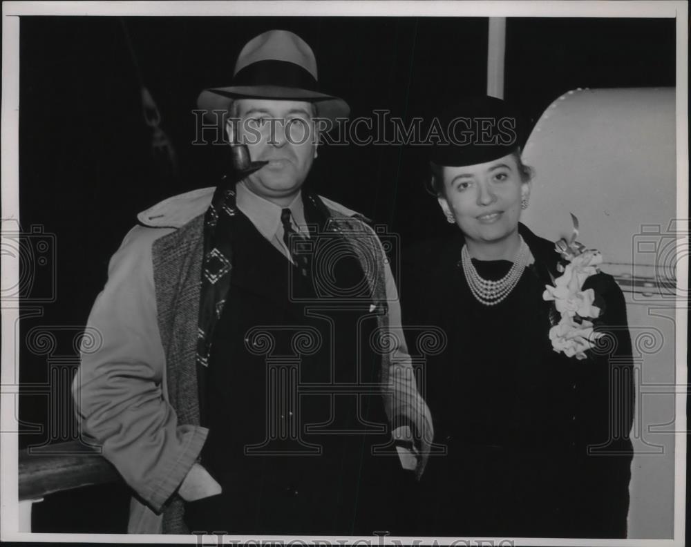 1938 Press Photo Mr &amp; Mrs June Thornton - neb45450 - Historic Images