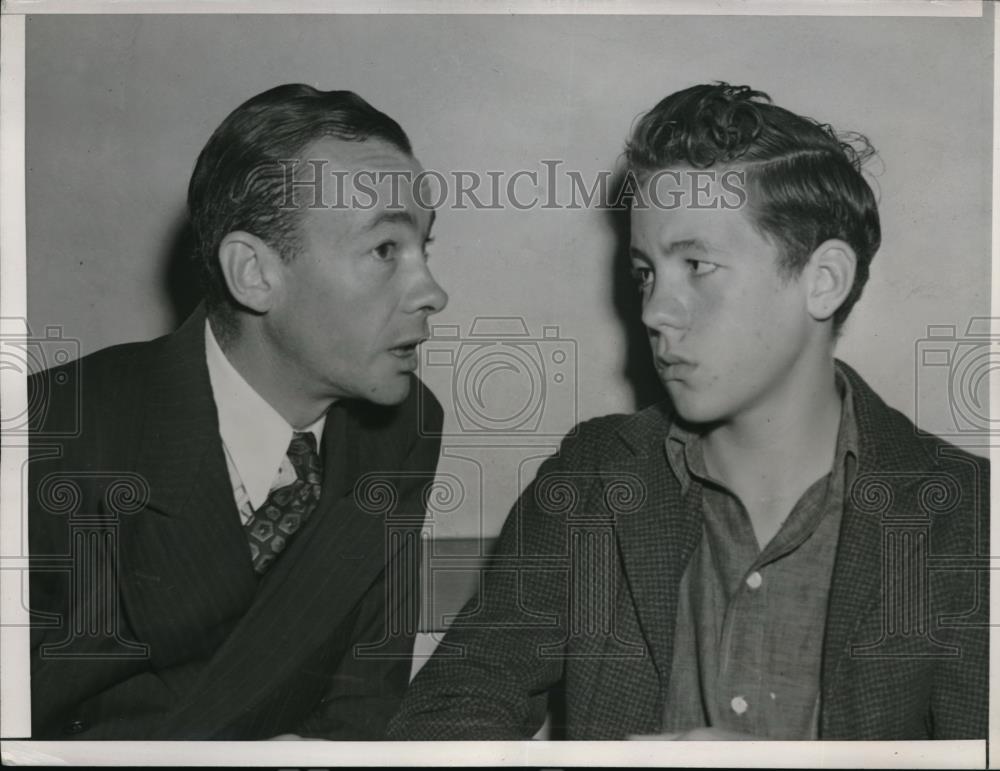 1944 Press Photo San Leandro, Cal. Robert Andree Jr for murder trial - Historic Images