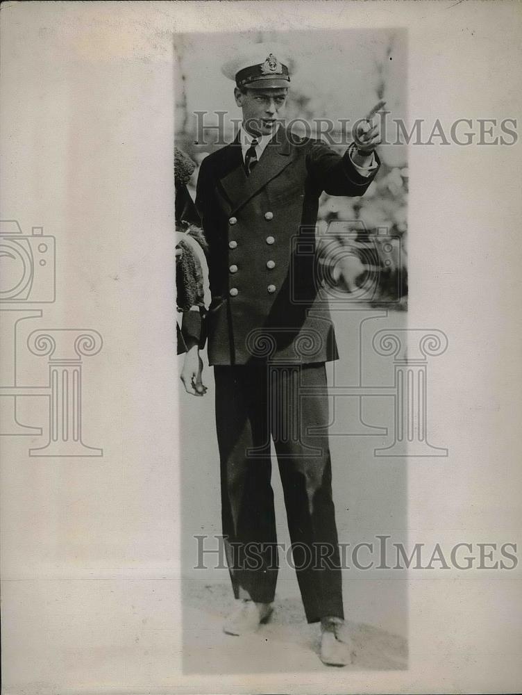 1928 Press Photo Prince George of England on visit to Canada - Historic Images