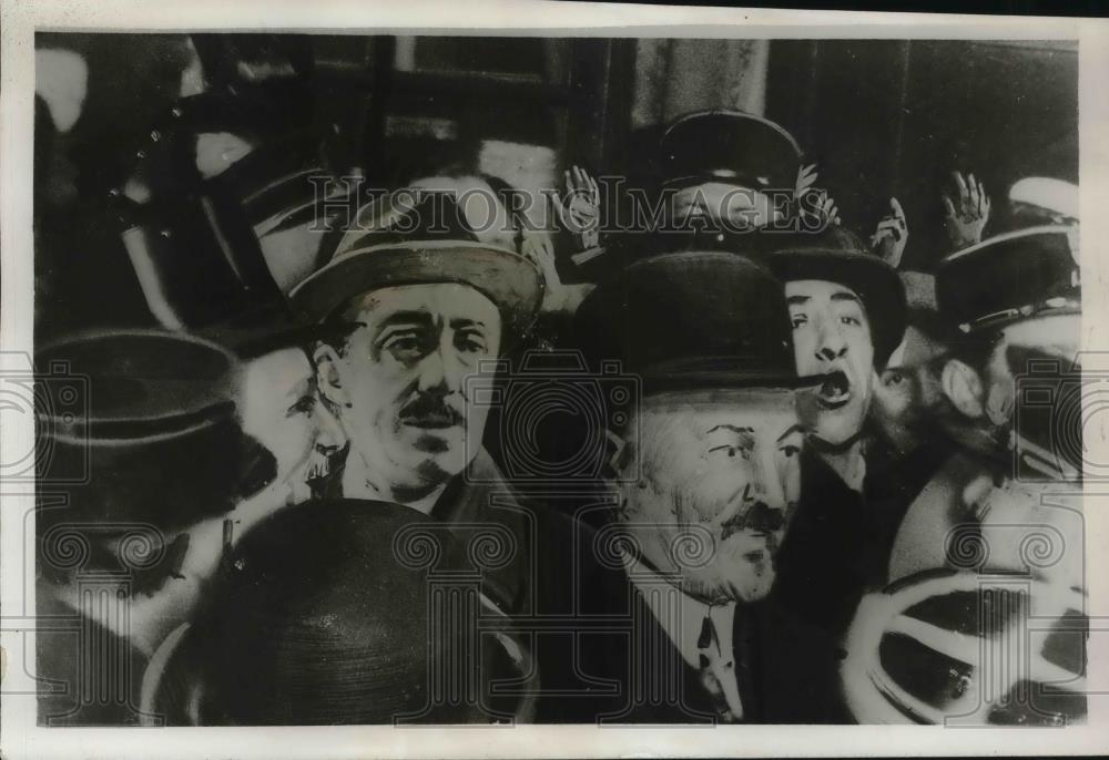 1931 Press Photo Spanish King Alfonso arrives in Paris, France - Historic Images