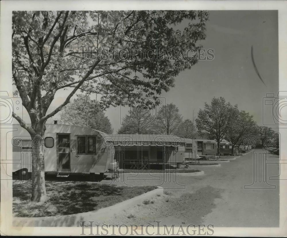 Press Photo m.Potomac Trailer court, mobile home community in Wash.D.C. - Historic Images