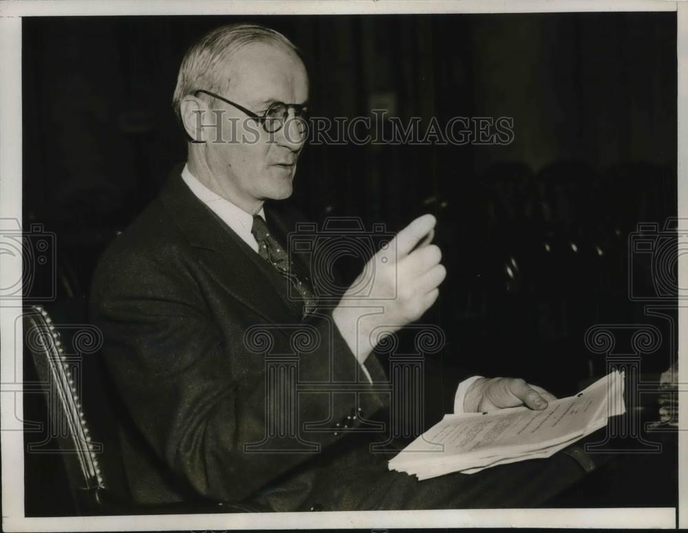 1937 Press Photo Paul Shipman Andrews, Dean od Syracuse School - Historic Images