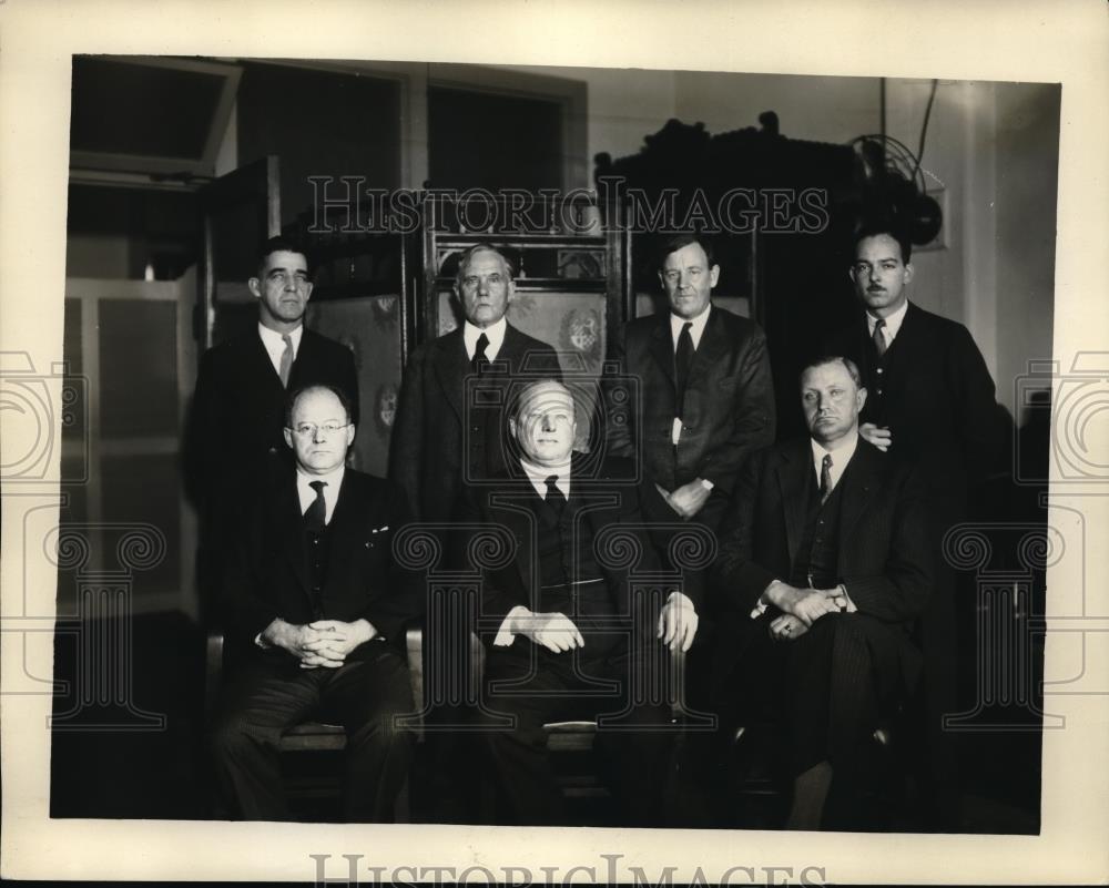 1932 Press Photo Capt CC Soule, Dr. Gr. Littlehales, Prof. Richard, M Filed - Historic Images