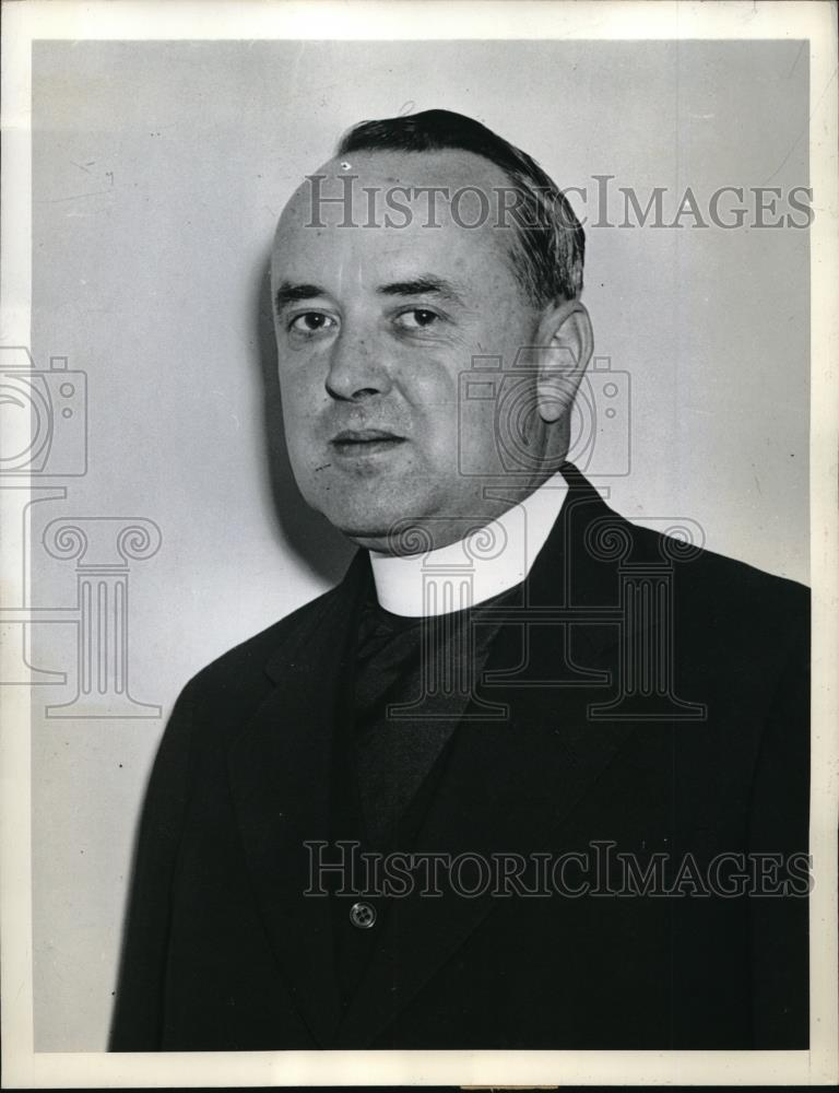 1940 Press Photo Father Francis X Quinn, Church of Guardian Angel - Historic Images