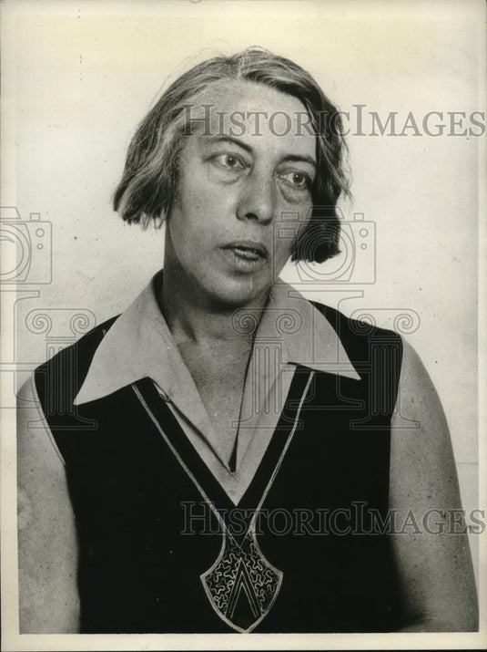 1930 Press Photo Mrs. Mary Hartman Police suspect poisoning - Historic Images