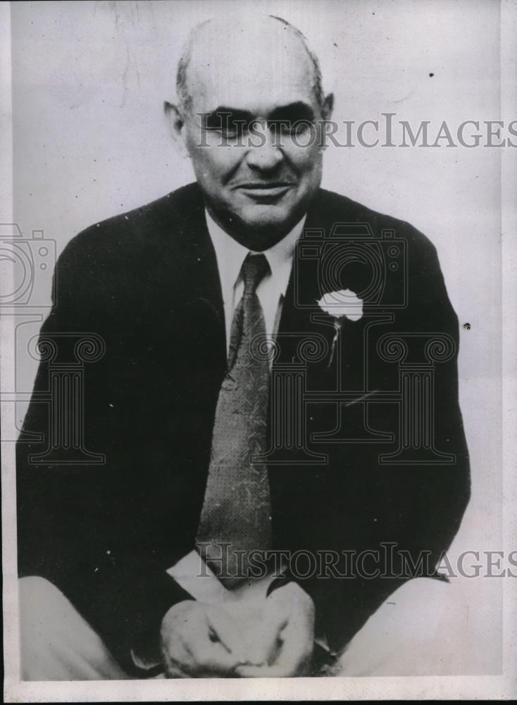 1935 Press Photo Federal Judge Colin Neblett for Kas trial of Maj. CA Shepard - Historic Images