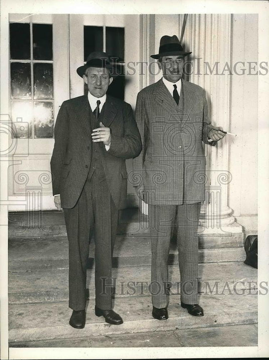 1936 Press Photo Sir Percy Bates and Ambassador Sir Ronald Lindsay - Historic Images
