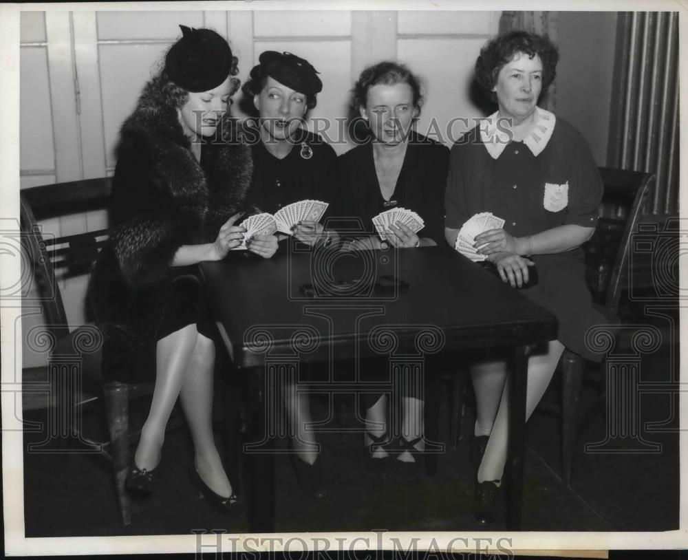 1938 Press Photo Tansill, Peck, Peterson, Morris win Bridge Title in Cleveland - Historic Images