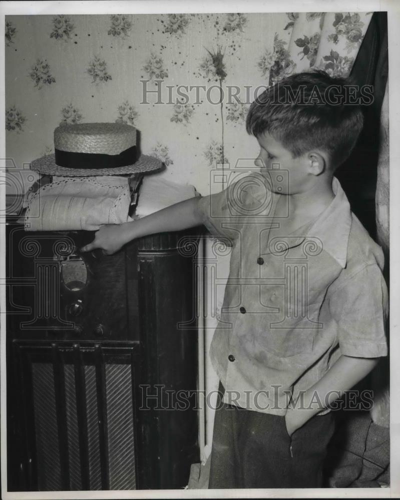 1945 Press Photo Young Pearl Amos Jr. his mom killed his father - Historic Images