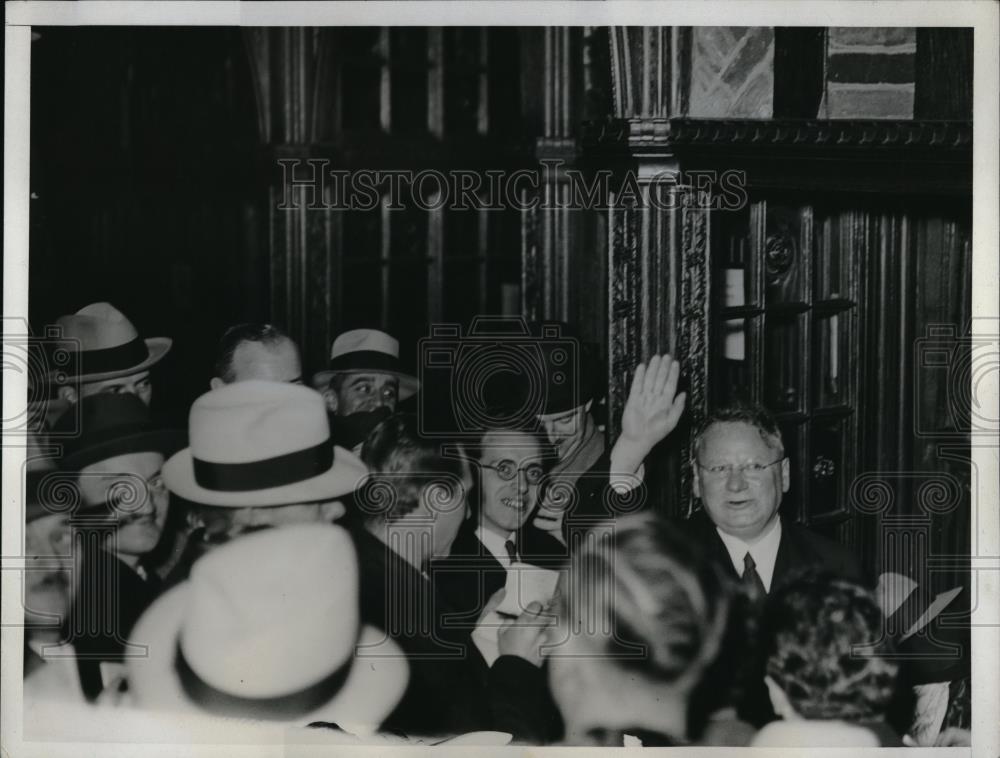 1933 Press Photo Maxim Litvinoff, Soviet Commisar of Foreign Affairs in NYC - Historic Images