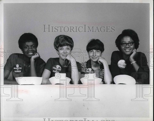 1968 Press Photo Natl Found.of March of Dimes scholarships,J Yates,DJ Klaameyer - Historic Images