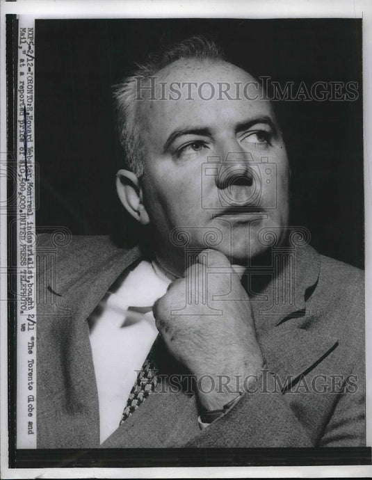 1955 Press Photo Toronto, Howard Webster buys "The Toronto mail" newspaper - Historic Images