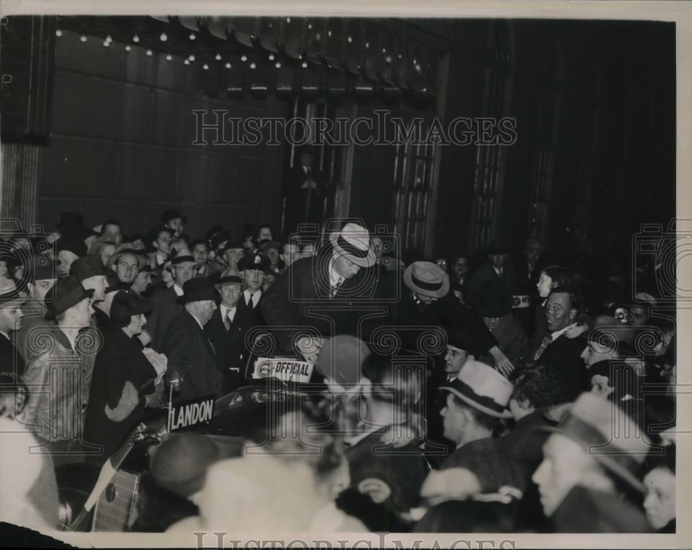 1936 Press Photo Gov Alfred Landon Republican Candidate President - Historic Images