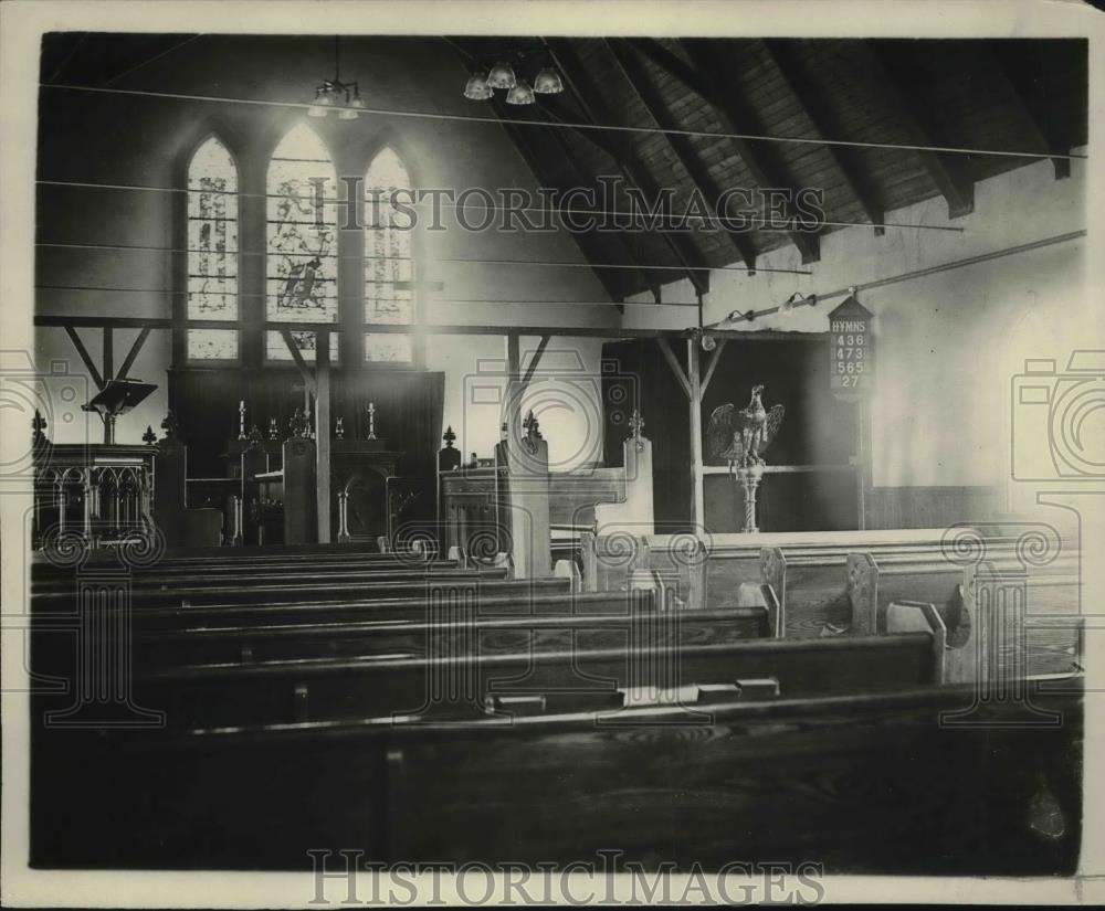 1927 Press Photo Interior of St. Andrews Church in New York - neb46044 - Historic Images