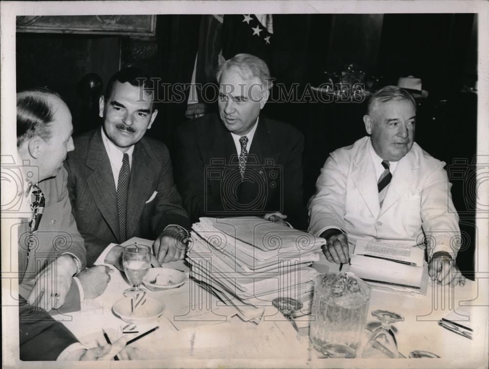 1944 Press Photo St Louis, Mo. Gov Bourke Hickenlooper,IA,TE Dewey,J Bricker - Historic Images