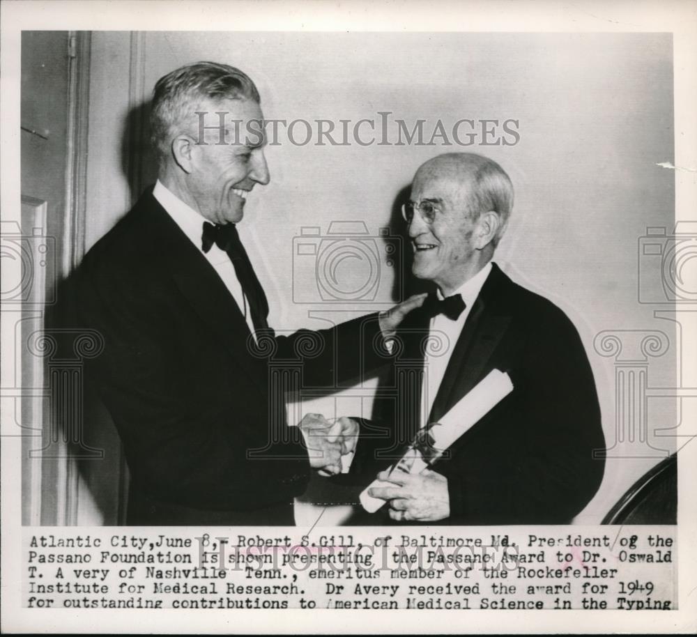 1949 Press Photo Robert S Gill Baltimore President of the Passano Foundation - Historic Images