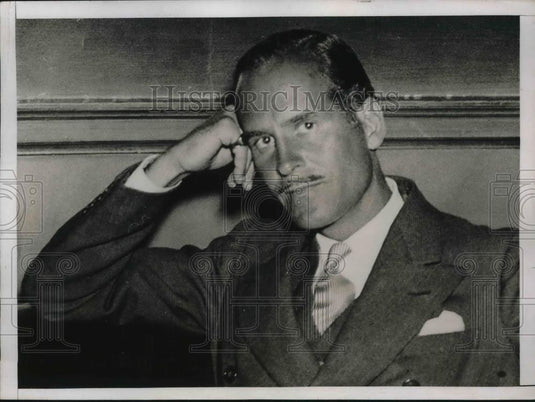 1937 Press Photo George Abell, lost son in custody battle - neb45476 - Historic Images