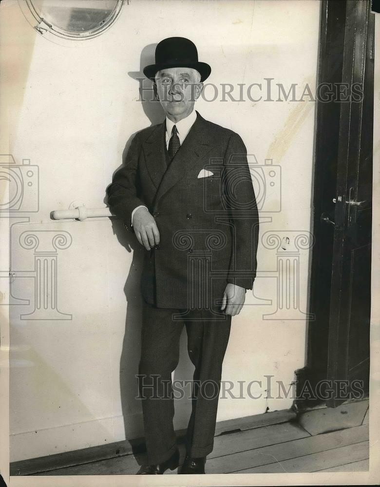 1932 Press Photo Brig. Gen. Charles Sherwill ambassador to Turkey - Historic Images