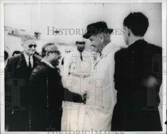1966 Press Photo Thailand, US Pres. Johnson & Thai Premier Kittikachorn - Historic Images