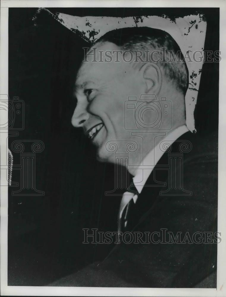 1953 Press Photo A Smiling Side View of E.C. Gathings - neb45968 - Historic Images