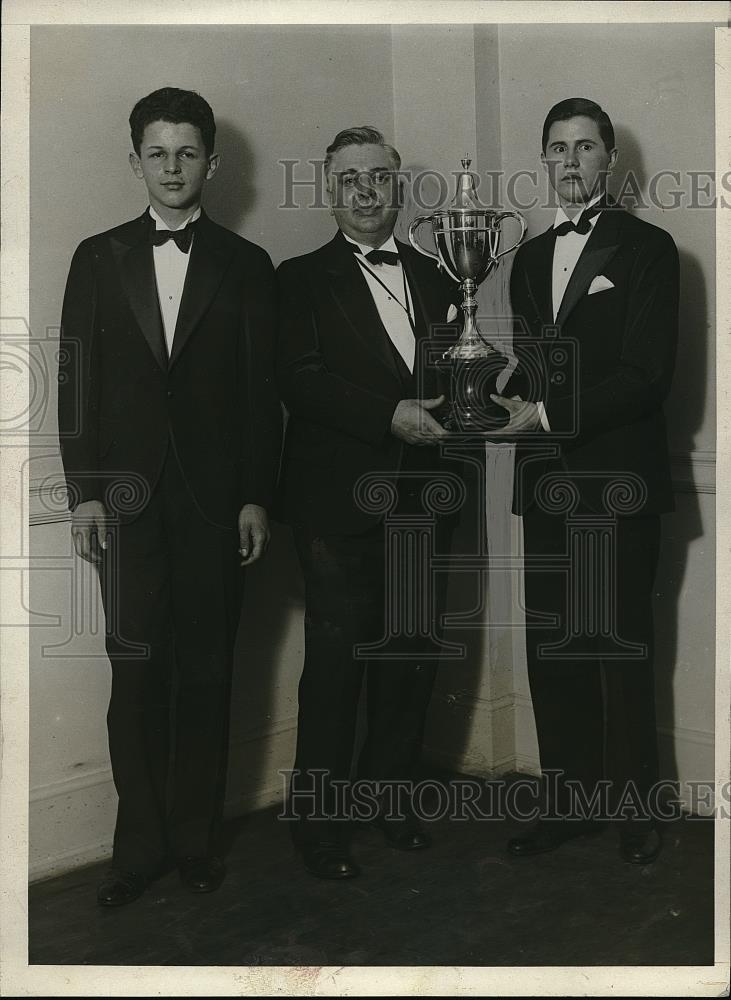 1930 Press Photo Edmund Gullion, Dr. Harold Campbell, Seymour Reyser - Historic Images