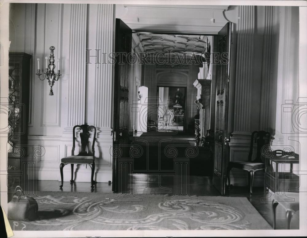 1936 Press Photo Interior view of French Embassy in Wash.D.C. - Historic Images