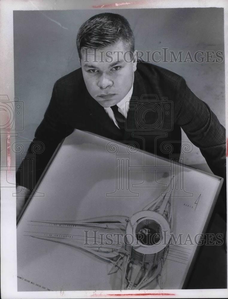 1966 Press Photo Frank S. Gerlak of Westlake - Historic Images