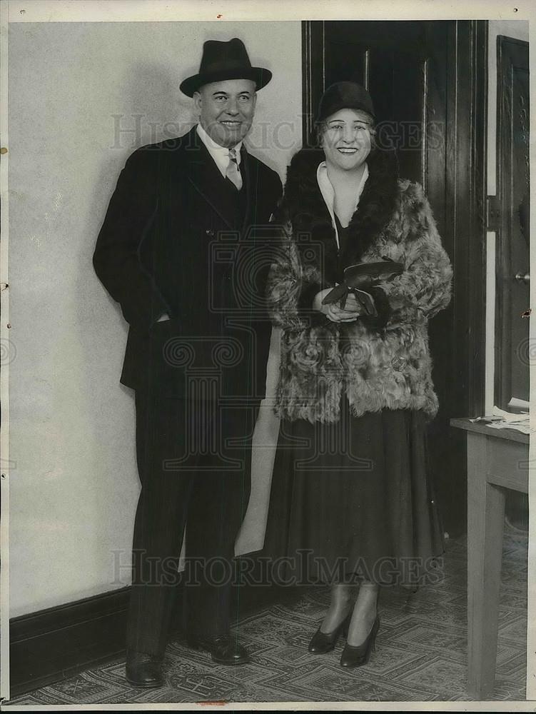 1930 Press Photo Rheba Crawford & Ray Splivalo announce engagement - Historic Images