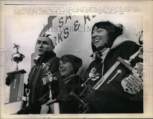 1966 Press Photo Senior Men's Champion Richard Wurster & Women's Champion - Historic Images