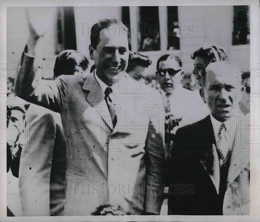 1946 Press Photo Colonel Juan Peron, Pres. candidate in Argentina - Historic Images