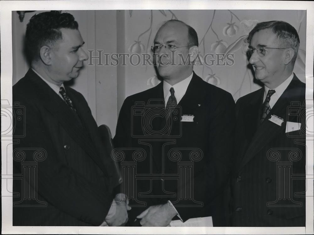 1941 Press Photo Circulation Managers, McFetridge, James Shryock, Clem O&#39;Rourke - Historic Images